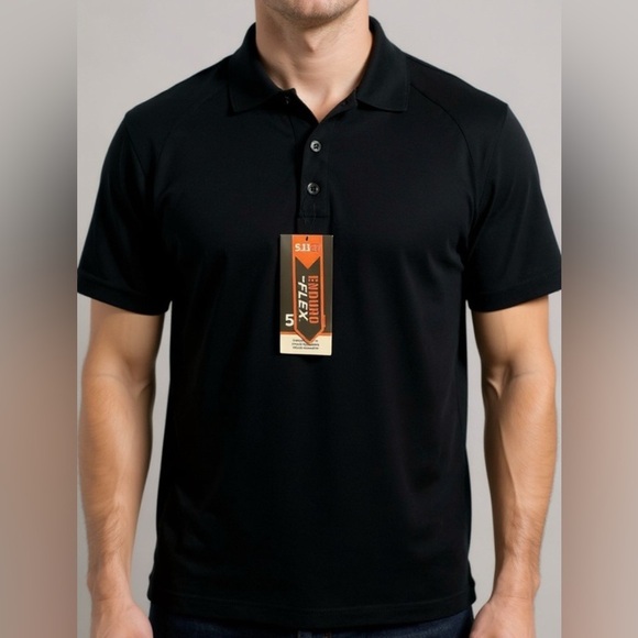 NWT Small 5.11 Tactical Enduro Dark Navy Polo Shirt Outdoor Survival Gear - Picture 1 of 7